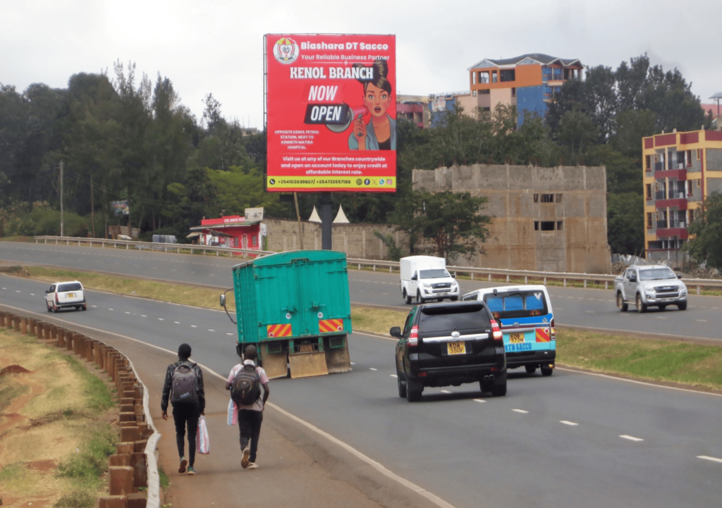 wakati outdoor advertising billboard strategically located in Nairobi city